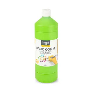 Creall, Kleuren + Verf Voor Doe-het-zelvers, Schoolverf Lichtgroen, 1 Liter (1000 ml)