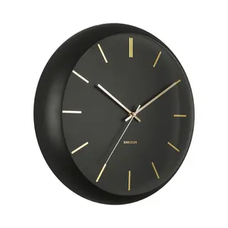 Karlsson KA5840BK wand- & tafelklok Rond Zwart