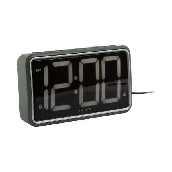 Karlsson Alarm Clock New Retro Jungle Green thumbnail