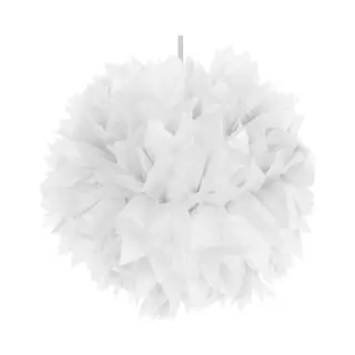 Folat - Pompom Wit 30 Cm Per Stuk