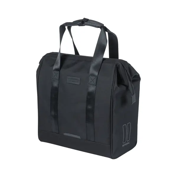 Basil Grand Fahrradshopper – Geeignet Für E-Bike, Citybike, Damen- & Herrenrad – 23 L – Schwarz – 12×35×35 Cm thumbnail