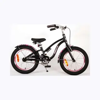 Volare Miracle Cruiser - Kinderfiets - 16 Inch - Matzwart - Prime Collection