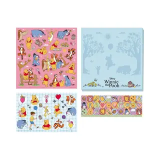 Winnie De Poeh Totum Sticker Set - 3 Vellen Stickers En Speelachtergrond - Creatief Speelgoed Junior Jongens En Meisjes