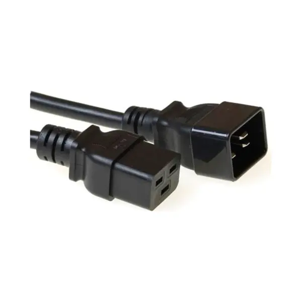 Act Netsnoer C19 - C20 zwart 0,6 m thumbnail