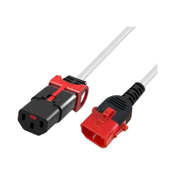 Act Netsnoer C13 Iec Lock+ - C14 Iec Lock Dual Locking wit 1,5 m, PC3608 thumbnail