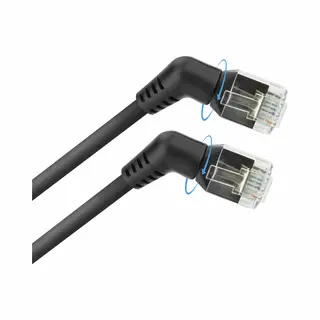 Act DD1952 netwerkkabel Zwart 0,25 m Cat6 U/Ftp (Stp)