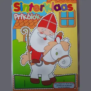 Kinderboeken Sinterklaas Prikblok A5 - Prikblok Voor Kinderen - Inclusief Prikmat En Prikpen