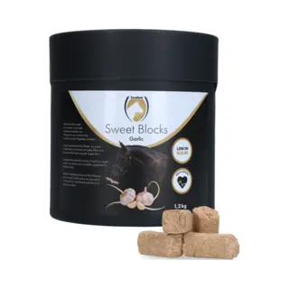 Holland Animal Care Excellent Pferd Süßer Knoblauch Blöcke - Unterstützt Die Allgemeine Gesundheit Des Pferdes - Geeignet Für Pferde - 1.2kg