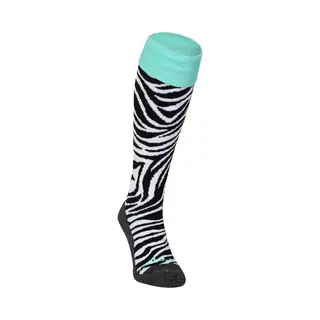 Brabo BC8300C Socks Zebra Unisex Sportsokken - Black/White