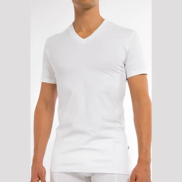 Claesen's Wit V-hals Heren T-shirt 2-Pack - Xl thumbnail