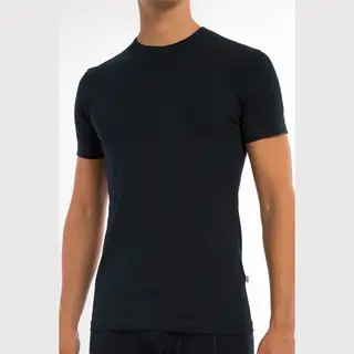 Claesen's® - T-Shirt Navy Cotton/Lycra 2-PackCL 1021-Navy-L