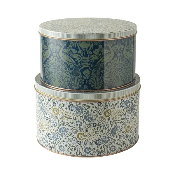 Laura Ashley Storage Collectables Geschirrset 2 Dosen Daniela Und Pfaugelb Zinn thumbnail
