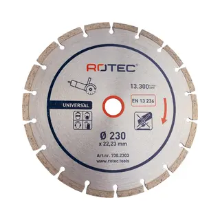 Rotec Universeel Diamantzaagblad Ø230 X 22, 2