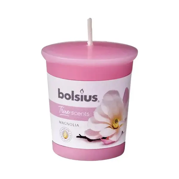 Bolsius True Scents Votivkerze - Duft Magnolia - Farbe Rosa - Lange Lebensdauer Von 15 Stunden - Dekorative Kerze - Natürliche Extrakte - 5, 3 X 4, 5 thumbnail