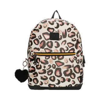 Beagles Originals Cool Zebra Kinderrugzak - Rugtas - School Tas - 13, 3 Inch Chromebook Vak - Tablet Vak - 5-10 Jaar - Luipaard