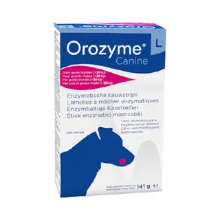Orozyme Kauwstrips Hond L > 30 Kg 141 G