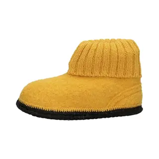 Bergstein Cozy Sloffen - Pantoffels Voor Dames, Heren En Kinderen - 100% Zuiver Scheerwol - Ocher