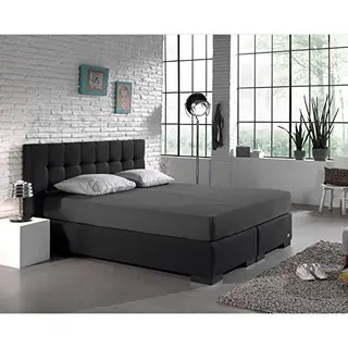 Dreamhouse Dubbel Jersey Hoeslaken – 190/200x220/230 – Antraciet – Lekker Zacht