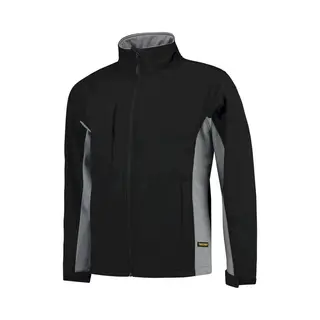 Tricorp Softshell Bicolor 402002 - Mannen - Donkergrijs/Zwart - 3XL