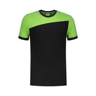 Tricorp, Werk Top, 102006BlackLimeM T-Shirt Bicolor Naden (M)