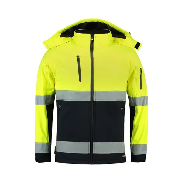 Tricorp 403007 Softshell ISO20471 Bicolor - Fluo Geel/Marineblauw - 6XL thumbnail