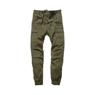 Vintage Industries Chino Hose Vince Cargo Jogger Olive-W29