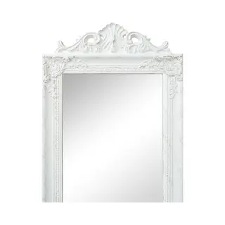 VidaXL Free-Standing Mirror In Classic Baroque Style – Elegant Full-Length Mirror With Decorative Wooden Frame, Ideal For Hallway, Bedroom, Dressing
