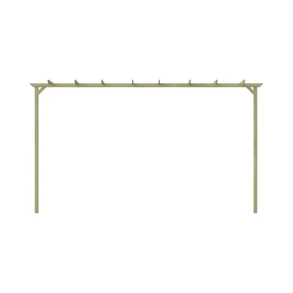 VidaXL Kiefernholz Imprägniert Pergola Pavillon Rosenbogen Holzbogen Spalier thumbnail