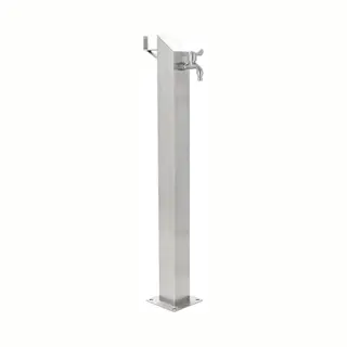 VidaXL Garten-Wassersäule Edelstahl Quadratisch 95 Cm