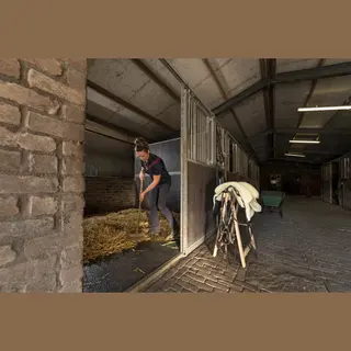 Intergard Stalmatten Paardenstalmatten Rubber Zwart - 100x100cm