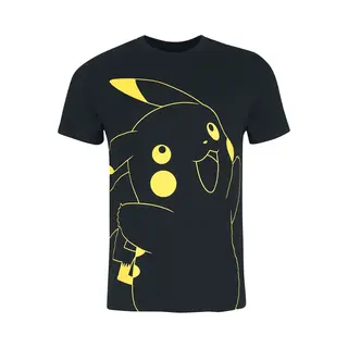 Pokémon Pikachu Männer T-Shirt Schwarz L