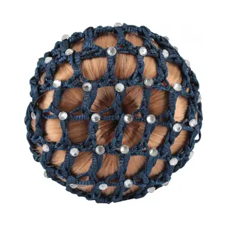 Horka Knot Haarnet Strass - Blauw