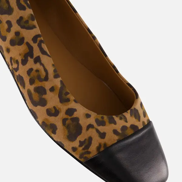 Linea Zeta Leopard Slingbacks Zwart Leer - Maat 41 thumbnail
