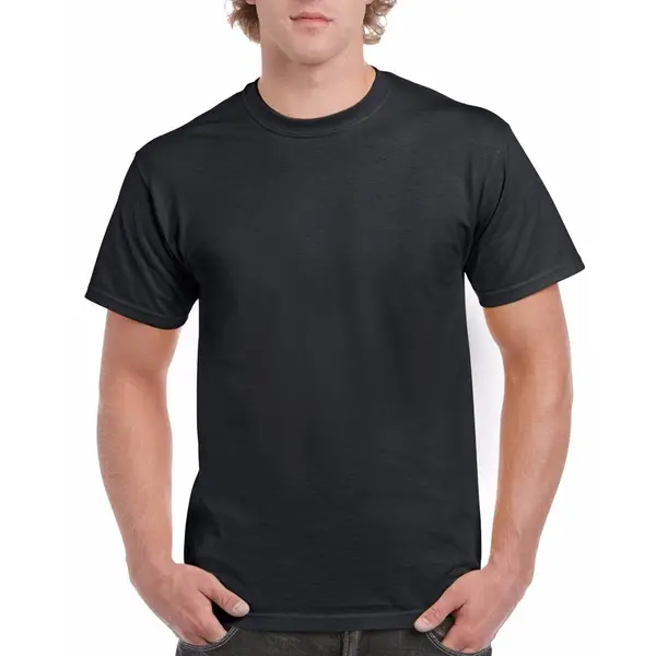 Gildan Zwart Katoenen Shirt Voor Volwassenen M (38/50) thumbnail