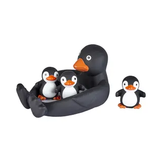 Ravensden Badspeelgoed Set - Pinguïns Moeder En Kinderen - Rubber