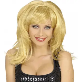 Widmann Blonde Pruik Met Bol Haar En Pony