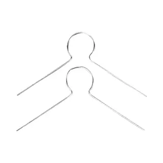 Rayher hobby materialen Rayher Hobby Kerstbalhaakjes - 25x Stuks - Zilver - Ophanghaakjes - Kerstboomhaakjes