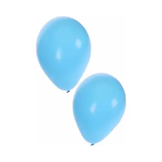 Shoppartners Bellatio Decorations Lichtblauwe Party Ballonnen - 27 Cm - 15x Stuks - Feestartikelen/versiering