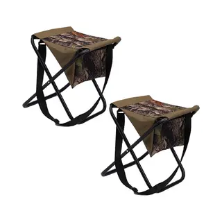 Eurocatch Set Van 2 Opvouwbare Viskrukjes - Lichtgewicht & Compact - Ideaal Voor Vissen, Kamperen & Outdoor