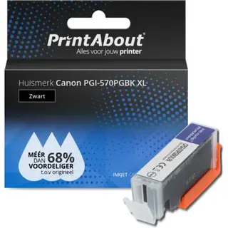 PrintAbout Huismerk Canon Pgi-570PGBK Xl Inktcartridge Zwart Hoge capaciteit