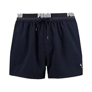 Puma Herren Logo Short Length Swim Shorts Badehose, Navy, Xxl Eu