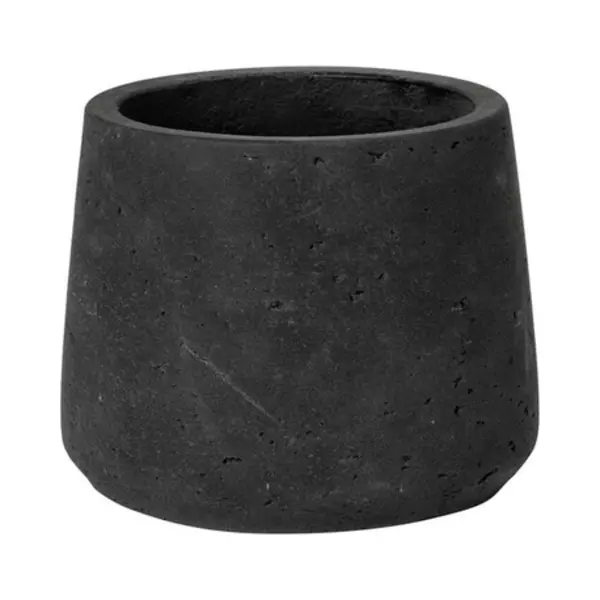 Pottery Pots Patt Xl Binnen/buiten Plantenpot Vrijstaand Klei Zwart thumbnail