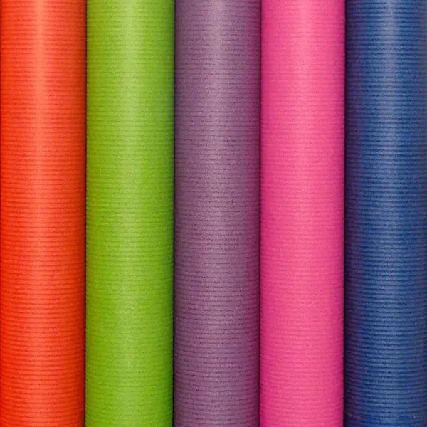 Benza Cadeaupapier - Gekleurde Kraft Inpakpapier - 200 X 70 Cm - 6 Rollen thumbnail