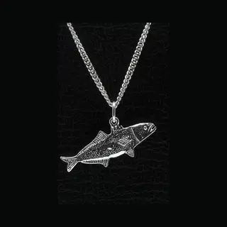 Mooye ® - Collectie Zilveren Forel Ketting Hanger