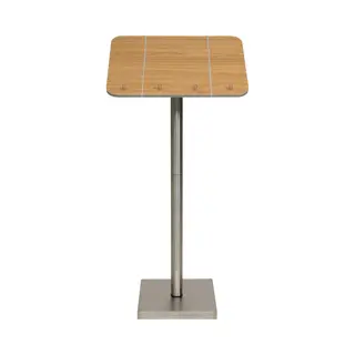 Securit® Roestvrijstalen Klassieke Menustandaard In Teak |13, 3 Kg