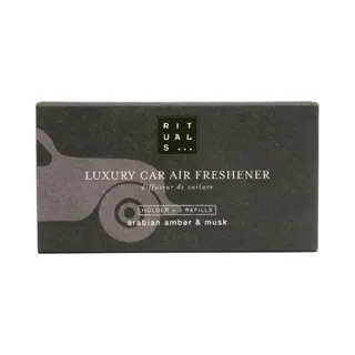 Rituals Auto Parfüm Homme Car Air Freshener – Auto Duft Mit Aroma Von Amber Und Moschus - Auto Lüfterfrischer Mit Eleganter Holzhalterung – 6 G