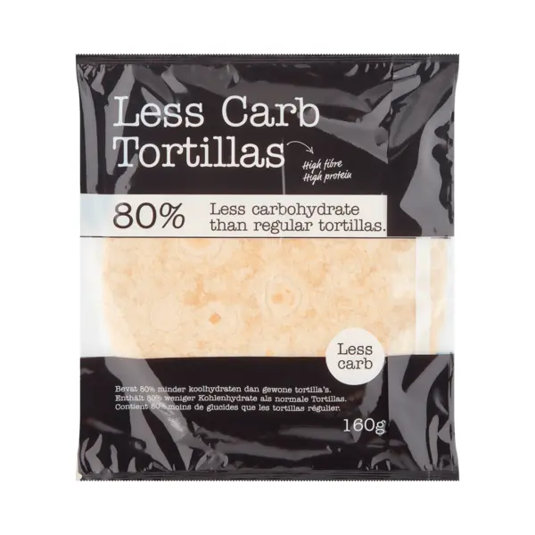 Smaakt Less Carb Tortillas 160GR thumbnail