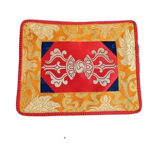 Yogi & Yogini Klankschaal/altaarkleed Dorje Brokaat - 22x18 Cm