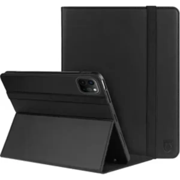 Rosso Element Hoes Met Penhouder Geschikt Voor Apple IPad Pro 11 (2018/2020/2021/2022) - Verstelbare Book Case Met Sleep/Wake Functie En Elastische thumbnail