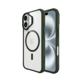 Buddi Hybrid - Hoesje Geschikt Voor Apple IPhone 17 - Compatibel Met MagSafe - Back Cover Met Magneet - Magnetische Beschermhoes - Transparant Groen